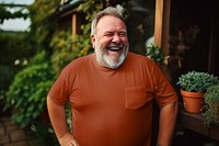 Plus-size orange t-shirt, design resource