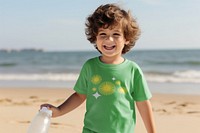 Green t-shirt, kid's fashion clothing