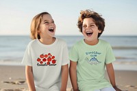 Children's t-shirt mockup, fashion psd