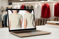 Laptop screen, fashion small business