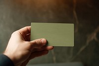 Green business card, office stationery