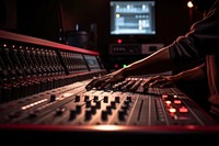 Audio production engineer studio recording mixing. AI generated Image by rawpixel.