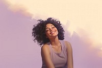 Happy black woman laughing portrait smile. 