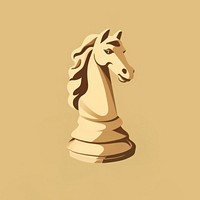 Horse chess piece representation creativity chessboard. 