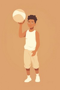Kid holding ball portrait sports child. AI generated Image by rawpixel.