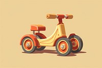 Tricycle vehicle wheel toy. AI generated Image by rawpixel.