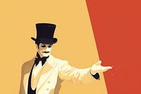 Magician circus adult face representation. AI generated Image by rawpixel.