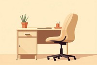 Office chair desk furniture. AI generated Image by rawpixel.