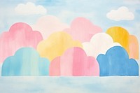 Cloud art abstract painting. 