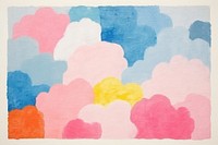 Cloud art painting abstract. 