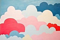 Cloud art abstract painting. 