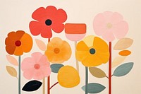 Flower art painting pattern. AI generated Image by rawpixel.