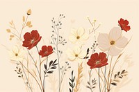 Wildflower backgrounds pattern plant. 