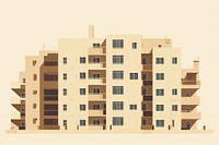 Modern apartment building architecture city neighbourhood. AI generated Image by rawpixel.