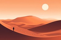 Desert desert landscape outdoors. AI generated Image by rawpixel.