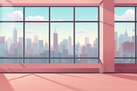 Room window city architecture. AI generated Image by rawpixel.