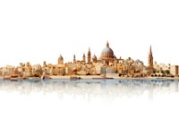 Malta architecture cityscape panoramic. AI generated Image by rawpixel.
