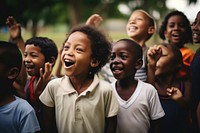 Child laughing smiling day. 