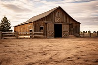 Horse barn architecture building outdoors. AI generated Image by rawpixel.