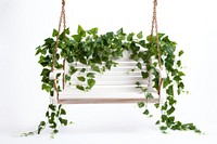 White swing plant leaf vine. AI generated Image by rawpixel.