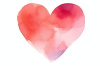 Heart shape petal white background. AI generated Image by rawpixel.