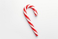 Candy cane white background confectionery celebration. 