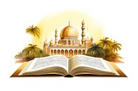 Muslim family quran architecture publication building. AI generated Image by rawpixel.