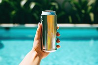 Holding summer drink beer. AI generated Image by rawpixel.