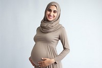 Pregnant middle eastern woman portrait sleeve adult. 