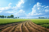 Prime agricultural land agriculture landscape outdoors. 