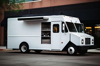 Food truck vehicle street van. 