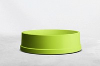 Green pet food bowl