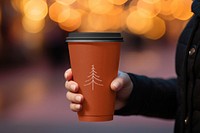 Paper coffee cup mockup psd