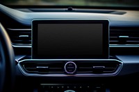 Modern car dashboard touchscreen display