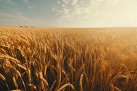 Wheat field agriculture outdoors horizon. AI generated Image by rawpixel.