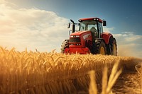 Tractor field agriculture outdoors. 