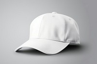 Baseball snapback Mockup white headwear headgear. 