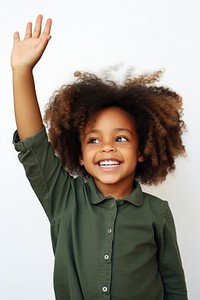 African kid girl portrait smile photo. 