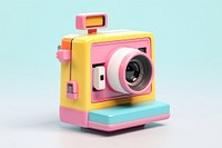 A retro polaroid camera electronics technology nostalgia. 