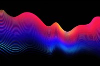 Sound wave pattern purple illuminated. 