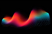 Sound wave graphics pattern light. 