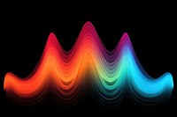 Sound wave pattern light graph. AI generated Image by rawpixel.