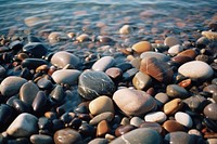 Pebble beach shore rock. 