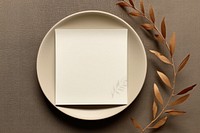 Invitation card plate art simplicity. AI generated Image by rawpixel.