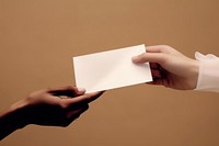 Invitation card paper envelope white. 