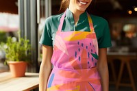 Colorful business apron, design resource