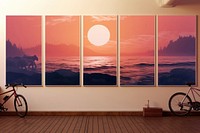 Poster nature wall sky. AI generated Image by rawpixel.