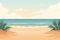 Beach backgrounds landscape outdoors. 