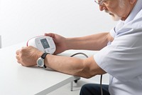 Hospital adult man electronics. AI generated Image by rawpixel.