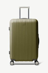 Suitcase luggage mockup, design psd